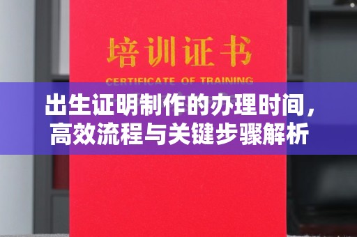 都安出生证明制作的办理时间，高效流程与关键步骤解析