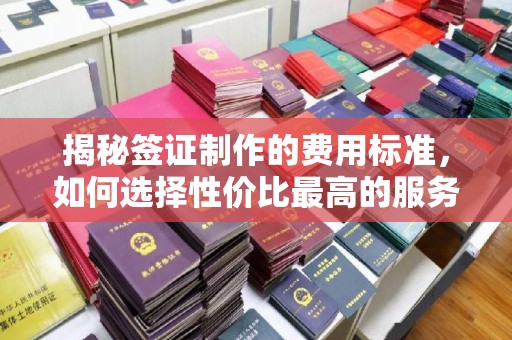 都安揭秘签证制作的费用标准，如何选择性价比最高的服务？